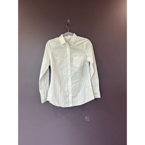 NWT J. Crew Factory Button Down White Shirt Size XS - Picture 1 of 7
